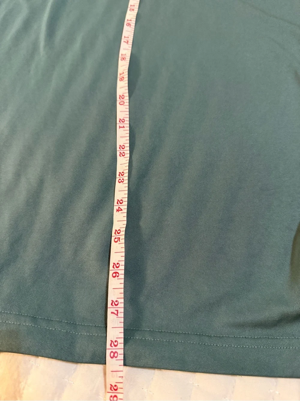 Adidas Men’s Teal Polo with White Chest Stripe -Large